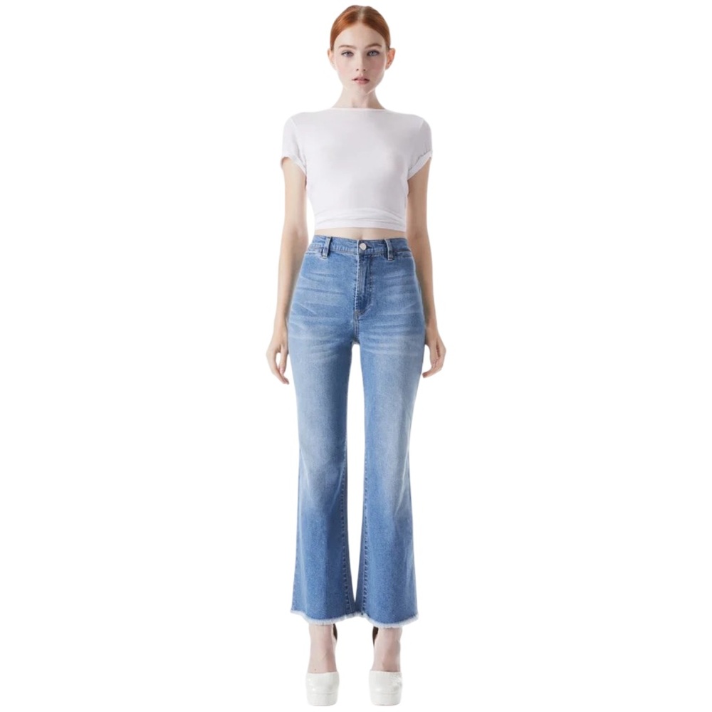EUC Alice + Olivia Jeans Coin Pocket Ankle Jeans - Picture 3 of 12